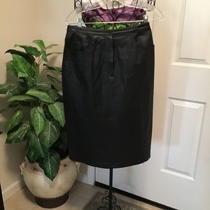 Leather skirt
